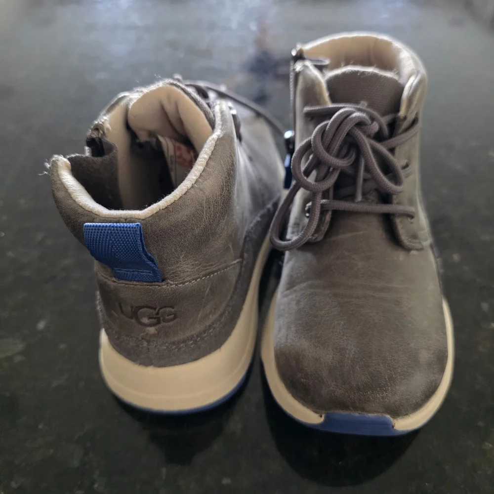 UGG Kids Charcoal and Blue Boots